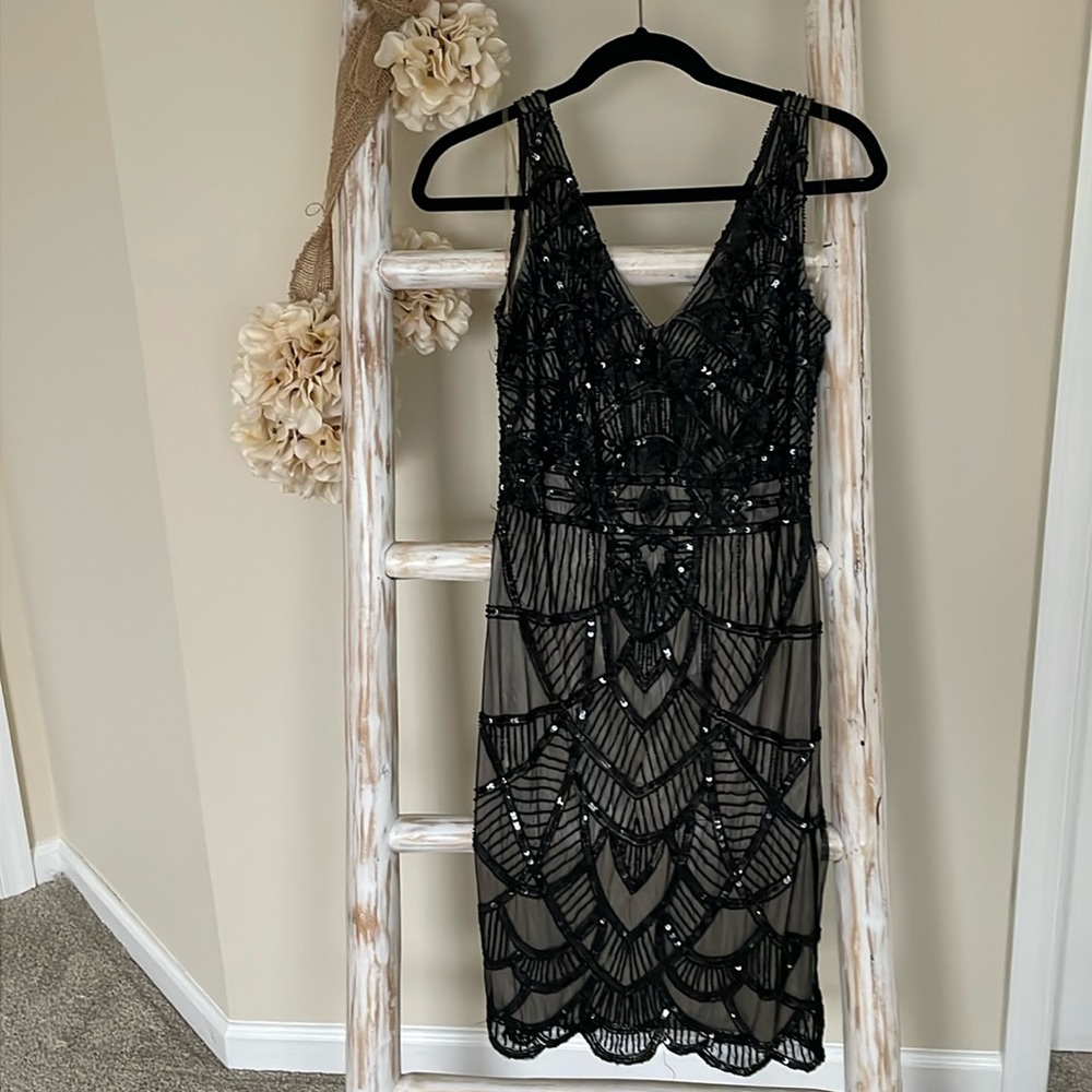 Beaded Midi Dress